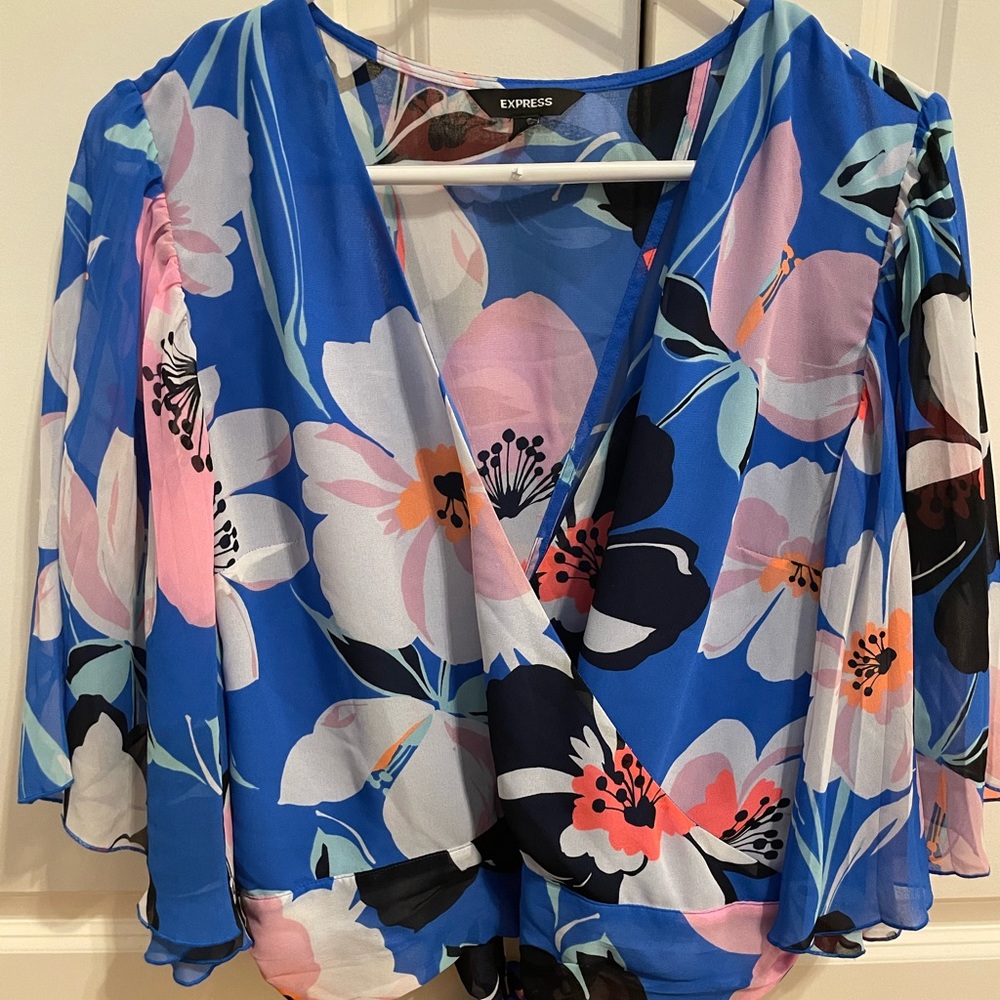 Express floral shirt